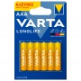 Батарейки VARTA Longlife AAA BLI 6 штук (4008496635306)