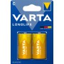 Батарейки алкалиновые VARTA Longlife С BLI 2 шт (4008496525263)