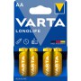 Батарейки VARTA Longlife AA BLI 4 шт алкалиновые (4008496525157)