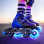 Роликовые коньки Neon Inline skates синие 34-37 (NT08B4)