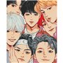 Картина по номерам Art Craft BTS Anime Art 40 х 50 см (10277-AC)