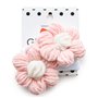 Резинки Glamurino Puffy flowers розовые (62102.5)