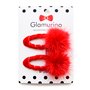 Заколки Glamurino Pompon красные (4292.4)