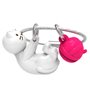 Брелок Metalmorphose White cat with silicone bowtie (8000020806897)