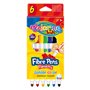 Фломастеры двухсторонние Colorino Fibre Pens 6 шт и 6 цветов (13437PTR/1)