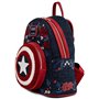 Рюкзак Loungefly Marvel Captain America Floral shield mini (MVBK0165)