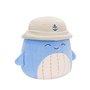 Мягкая игрушка Squishmallows Синий кит Самир в панаме 19 см (SQCR06593)