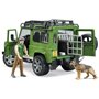 Игровой набор Bruder Land Rover Defender с фигуркой лесника (02587)