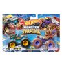 Игровой набор Hot Wheels Monster Trucks Hissy fit vs Ratical racer (FYJ64/HLT61)