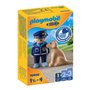 Конструктор Playmobil 1.2.3 Полицейский с собакой (70408)