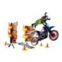 Конструктор Playmobil Stunt show Мотокросс с огненной стеной (70553)