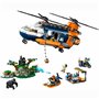 Конструктор LEGO City Вертолет в базовом лагере для исследования джунглей (60437)