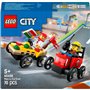 Конструктор LEGO City &laquoПицца-авто против пожарной машины&raquo Набор гонок (60458)