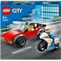 Конструктор LEGO City Преследование автомобиля на полицейском мотоцикле (60392)