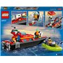 Конструктор LEGO City Лодка пожарной бригады (60373)