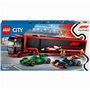 Конструктор LEGO City Грузовик F1 с автомобилями RB20 и AMR24 (60445)