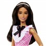 Кукла Barbie Fashionistas в розовом платье с жабо (HJT06)