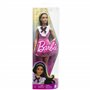 Кукла Barbie Fashionistas в розовом платье с жабо (HJT06)