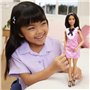 Кукла Barbie Fashionistas в розовом платье с жабо (HJT06)