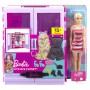 Игровой набор Barbie Сиреневый шкаф для одежды с куклой (HJL66)