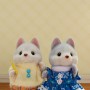 Игровой набор Sylvanian Families Малыши Хаски на велосипеде (5637)