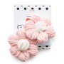 Резинки Glamurino Puffy flowers розовые (62102.5)