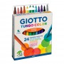 Фломастеры Fila Giotto Turbo color 24 цвета коробка (071500)