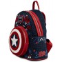 Рюкзак Loungefly Marvel Captain America Floral shield mini (MVBK0165)