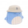 Мягкая игрушка Squishmallows Синий кит Самир в панаме 19 см (SQCR06593)