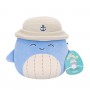 Мягкая игрушка Squishmallows Синий кит Самир в панаме 19 см (SQCR06593)