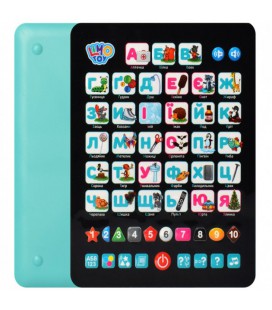 Дитячий розвивальний планшет 'Азбука' SK 0019 на укр. мовою (Бірюзовий)