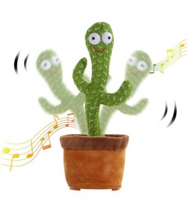 Танцюючий та співаючий кактус із підсвічуванням Dancing Cactus 120 пісень