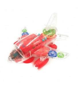 Інтерактивна іграшка музичний літак ZF Concept racing, мелодіями та деталями, що рухаються, 21 см Jia Yue Toys, Червоний