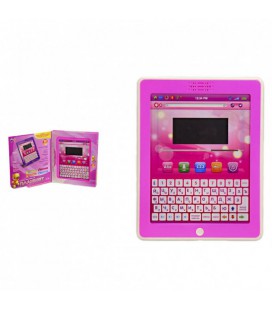 Розвиваючий дитячий планшет на русявий. та англ. мовами Play Smart 22х3, 5х26 см Рожевий 000217953