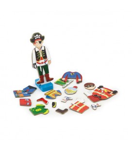 Набір магнітів Viga Toys Гардероб хлопчика (KID_50021) 21 x 5 x 19 см