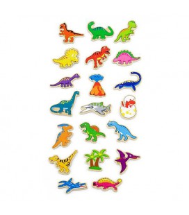 Набір магнітів Viga Toys Динозаври, 20 шт. (KID_50289) 21 x 5 x 19 см
