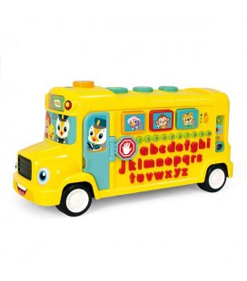Музична іграшка, що розвиває Hola Toys Шкільний автобус (KID_3126) 40 x 18 x 22 см
