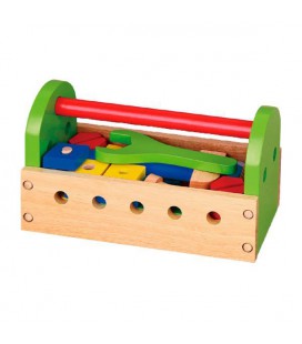 Дерев'яний ігровий набір Viga Toys Скринька з інструментами (KID_50494) 26 x 13 x 15 см