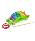 Дерев'яний ксилофон-каталка Viga Toys Крокодил (KID_50342) 35 x 13 x 14 см