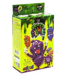 Набір для досвіду Danko Toys Crazy Slime - Лізун своїми руками фіолетовий укр SLM-02-04U