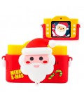 Дитячий цифровий фотоапарат Smart Kids TOY G MERRY X-MAS Жовтий 2 камери 40MP Full HD 1080P