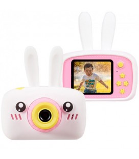 Цифровий дитячий фотоапарат Children fun Camera Зайчик дитяча фото-відеокамера White