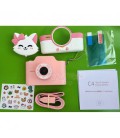 Сенсорна дитяча фотокамера з Wifi C4 Kitty Кішечка з карткою пам'яті 16 Гб