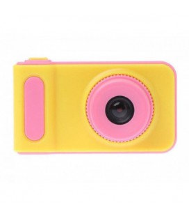 Сучасний Дитячий фотоапарат Summer Kids Camera V7 S цифровий дитяча фотокамера Yellow/Pink