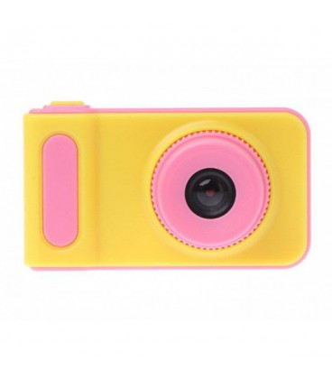 Сучасний Дитячий фотоапарат Summer Kids Camera V7 S цифровий дитяча фотокамера Yellow/Pink