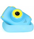 Дитячий протиударний фотоапарат з чохлом Зайчик Smart Kids Camera 3 Series 20 Мп Full HD 1080Р Блакитний