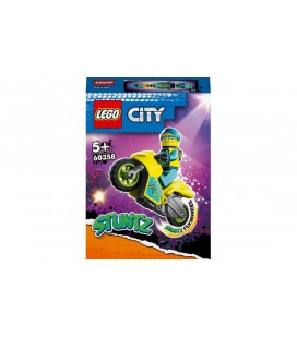 Конструктор LEGO Stunt Каскадерський кібермотоцикл 13 деталей (60358)