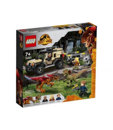 Конструктор LEGO Jurassic World Перевезення пірораптора та дилофозавру 254 деталі (76951)