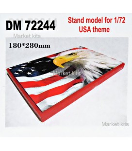 Підставка для моделей. Тема: США (180x280 мм) 1:72 DAN models (DAN72244)