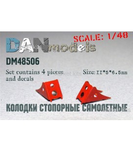 Літакові стопорні колодки, набір № 4 1:48 DAN models (DAN48506)